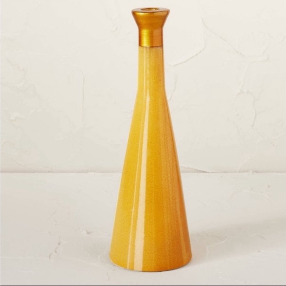 2!!!!Ceramic Candleholder Yellow - Opalhouse designed with Jungalow